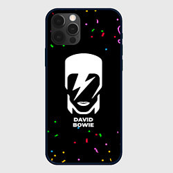 Чехол iPhone 12 Pro Max David Bowie конфети