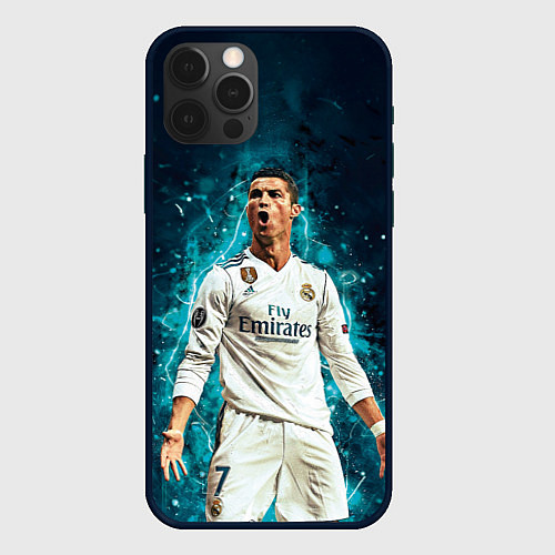 Чехол iPhone 12 Pro Max Мадрид - Роналдо / 3D-Черный – фото 1