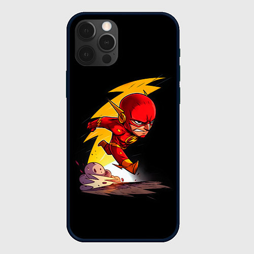 Чехол iPhone 12 Pro Max Chibi Flash / 3D-Черный – фото 1