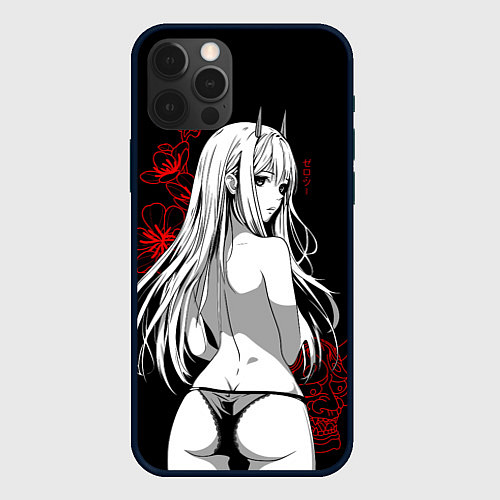 Чехол iPhone 12 Pro Max Zero Two sexy / 3D-Черный – фото 1