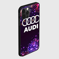 Чехол для iPhone 12 Pro Max Праздничный Audi, цвет: 3D-черный — фото 2