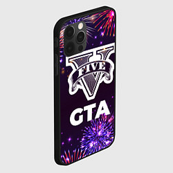 Чехол для iPhone 12 Pro Max Праздничный GTA, цвет: 3D-черный — фото 2