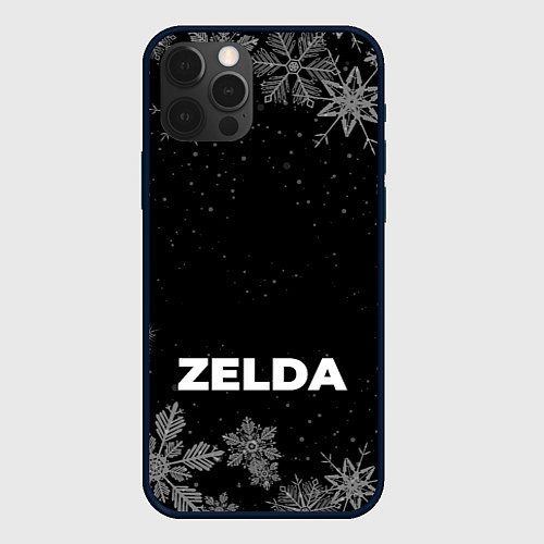 Чехол iPhone 12 Pro Max Снежный Zelda / 3D-Черный – фото 1