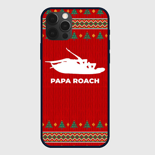 Чехол iPhone 12 Pro Max Papa Roach new year / 3D-Черный – фото 1