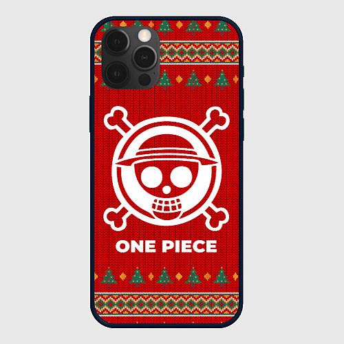 Чехол iPhone 12 Pro Max One Piece new year / 3D-Черный – фото 1