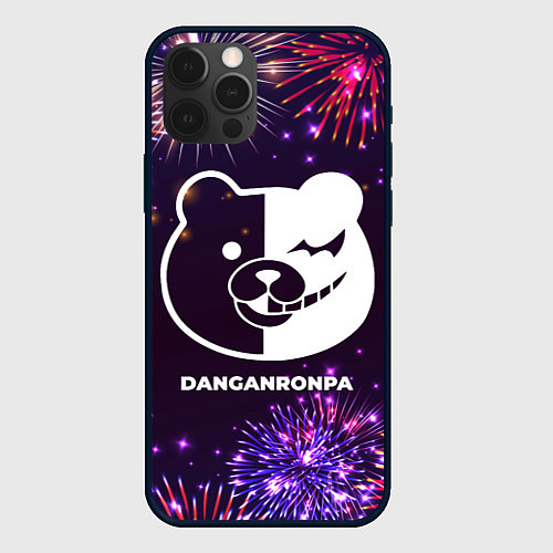 Чехол iPhone 12 Pro Max Праздничный Danganronpa / 3D-Черный – фото 1