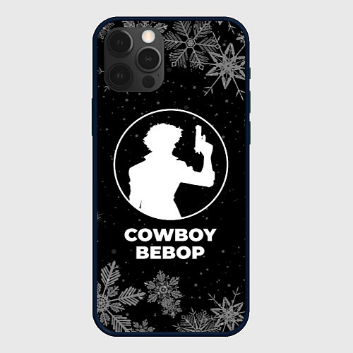 Чехол iPhone 12 Pro Max Снежный Cowboy Bebop / 3D-Черный – фото 1