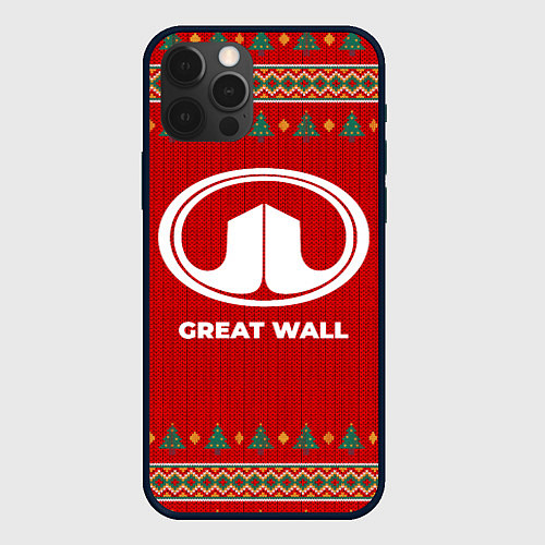 Чехол iPhone 12 Pro Max Great Wall new year / 3D-Черный – фото 1