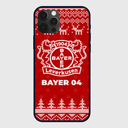 Чехол для iPhone 12 Pro Max Новогодний Bayer 04 с оленями, цвет: 3D-черный