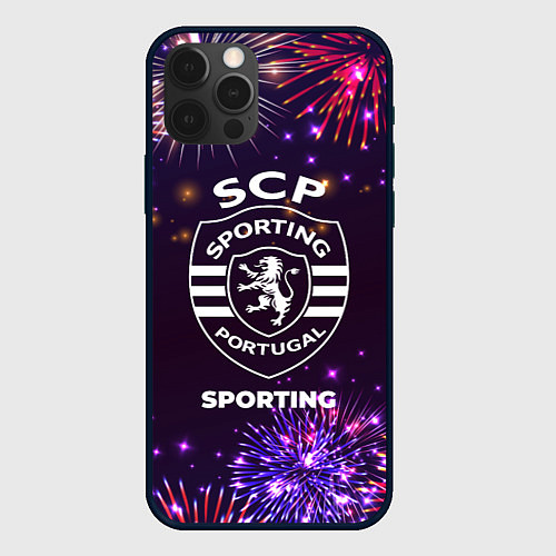 Чехол iPhone 12 Pro Max Праздничный Sporting / 3D-Черный – фото 1