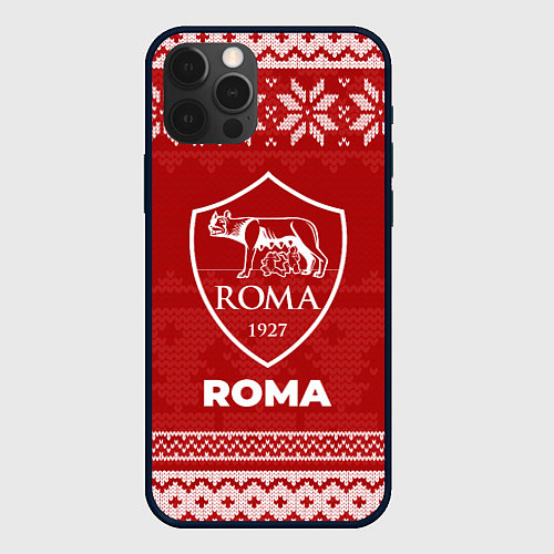 Чехол iPhone 12 Pro Max Новогодний Roma / 3D-Черный – фото 1