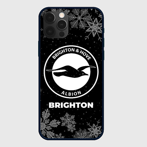 Чехол iPhone 12 Pro Max Снежный Brighton / 3D-Черный – фото 1