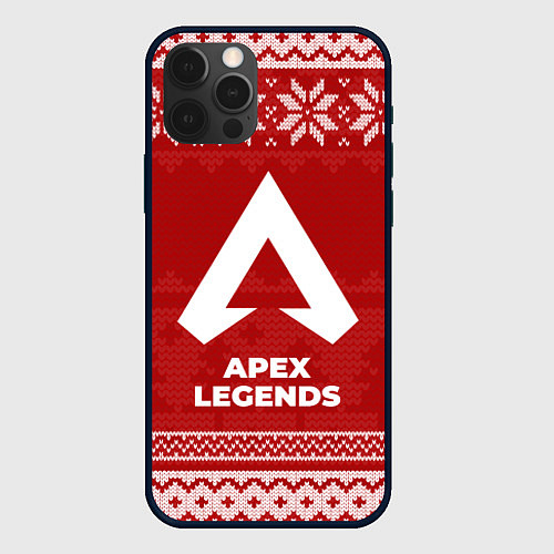 Чехол iPhone 12 Pro Max Новогодний Apex Legends / 3D-Черный – фото 1