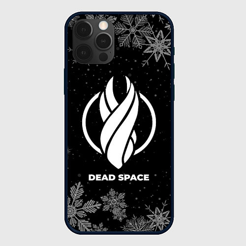 Чехол iPhone 12 Pro Max Снежный Dead Space / 3D-Черный – фото 1