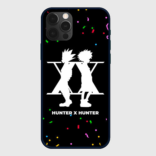 Чехол iPhone 12 Pro Max Hunter x Hunter конфети / 3D-Черный – фото 1