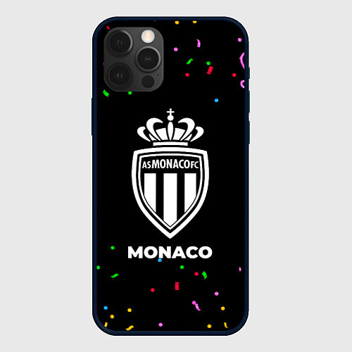 Чехол iPhone 12 Pro Max Monaco конфети / 3D-Черный – фото 1