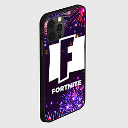 Чехол для iPhone 12 Pro Max Праздничный Fortnite, цвет: 3D-черный — фото 2