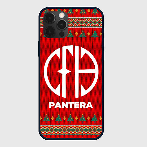 Чехол iPhone 12 Pro Max Pantera new year / 3D-Черный – фото 1