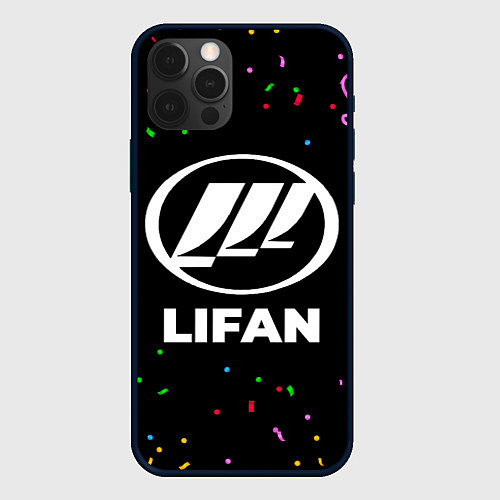 Чехол iPhone 12 Pro Max Lifan конфети / 3D-Черный – фото 1