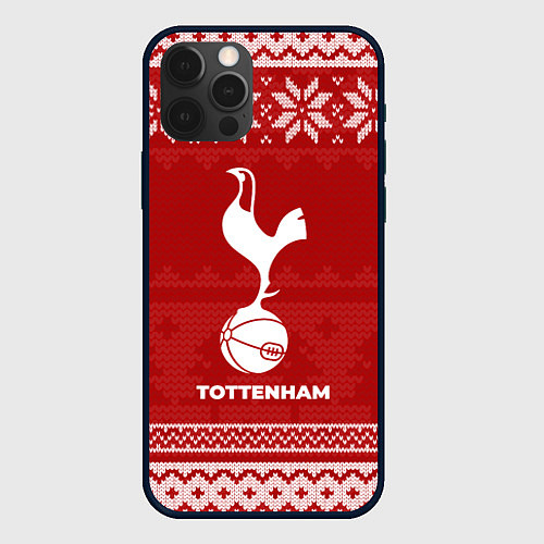 Чехол iPhone 12 Pro Max Новогодний Tottenham / 3D-Черный – фото 1