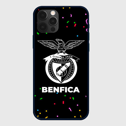 Чехол iPhone 12 Pro Max Benfica конфети / 3D-Черный – фото 1