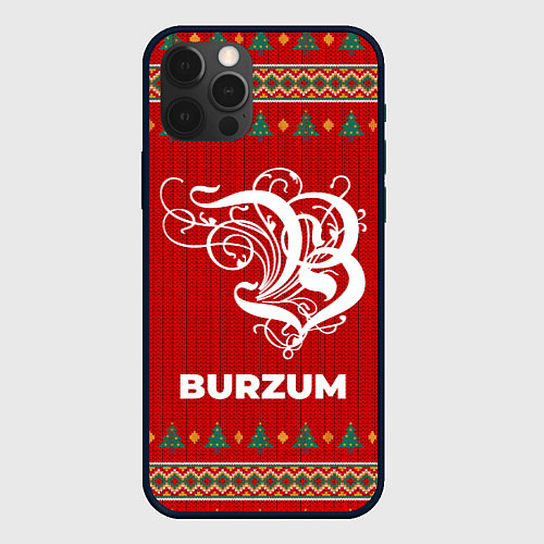 Чехол iPhone 12 Pro Max Burzum new year / 3D-Черный – фото 1