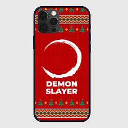 Чехол для iPhone 12 Pro Max Demon Slayer new year, цвет: 3D-черный