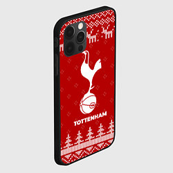 Чехол для iPhone 12 Pro Max Новогодний Tottenham с оленями, цвет: 3D-черный — фото 2