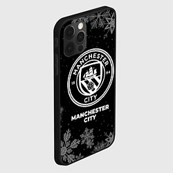 Чехол для iPhone 12 Pro Max Снежный Manchester City, цвет: 3D-черный — фото 2