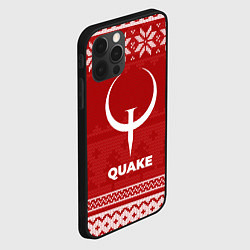 Чехол для iPhone 12 Pro Max Новогодний Quake, цвет: 3D-черный — фото 2