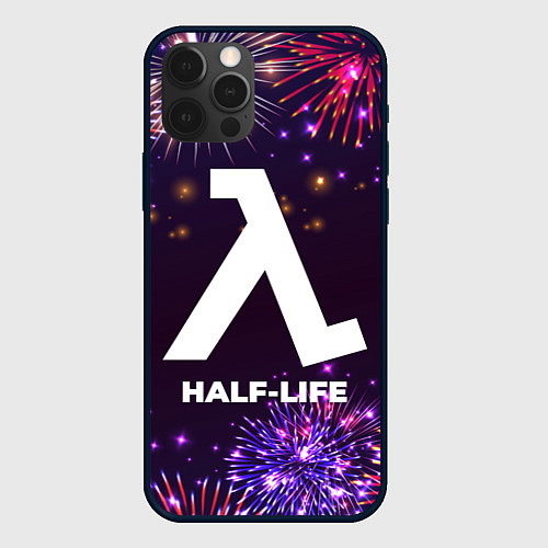 Чехол iPhone 12 Pro Max Праздничный Half-Life / 3D-Черный – фото 1