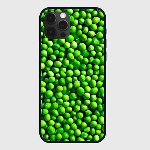 Чехол iPhone 12 Pro Max Горошек / 3D-Черный – фото 1