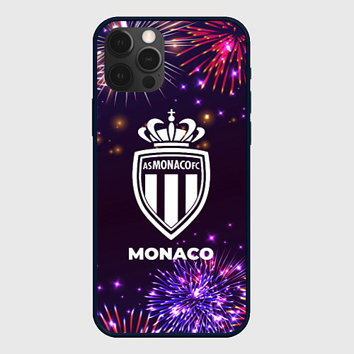 Чехол iPhone 12 Pro Max Праздничный Monaco / 3D-Черный – фото 1