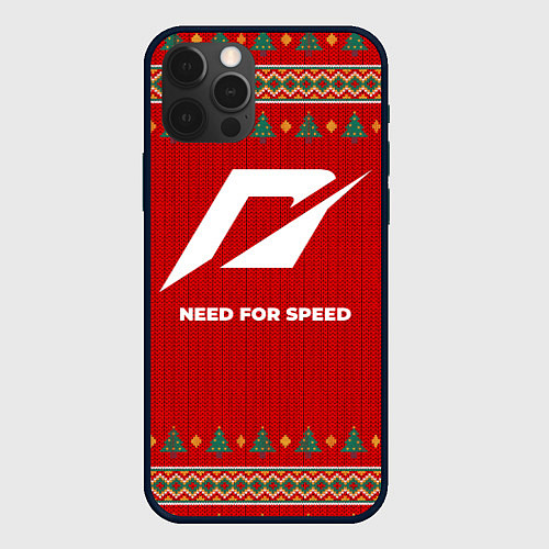 Чехол iPhone 12 Pro Max Need for Speed new year / 3D-Черный – фото 1