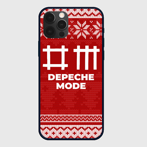 Чехол iPhone 12 Pro Max Новогодний Depeche Mode / 3D-Черный – фото 1