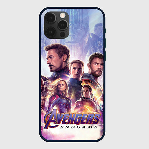 Чехол iPhone 12 Pro Max Мстители пережившие щелчок Таноса / 3D-Черный – фото 1
