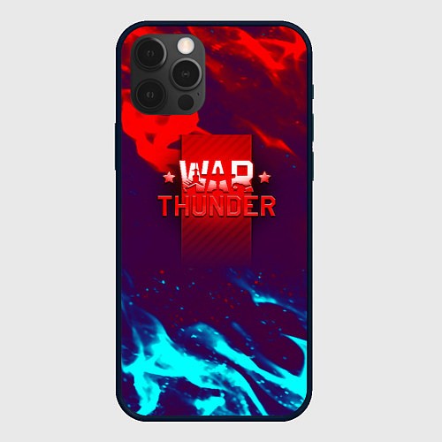 Чехол iPhone 12 Pro Max Вартандер неоновый огонь / 3D-Черный – фото 1