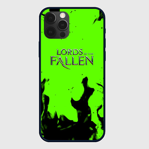 Чехол iPhone 12 Pro Max Lord of the fallen flame / 3D-Черный – фото 1