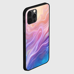 Чехол для iPhone 12 Pro Max Розовая абстракция, цвет: 3D-черный — фото 2