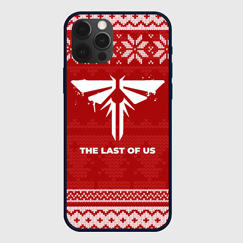 Чехол iPhone 12 Pro Max Новогодний The Last Of Us / 3D-Черный – фото 1