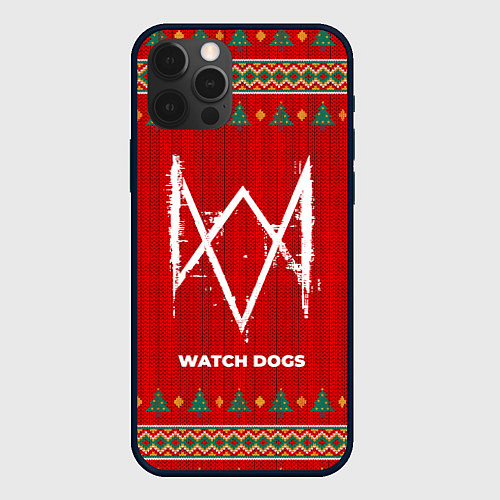 Чехол iPhone 12 Pro Max Watch Dogs new year / 3D-Черный – фото 1