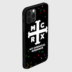 Чехол для iPhone 12 Pro Max My Chemical Romance конфети, цвет: 3D-черный — фото 2