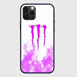 Чехол для iPhone 12 Pro Max Monster energy neon flame, цвет: 3D-черный