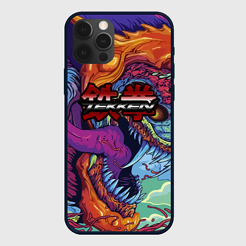 Чехол iPhone 12 Pro Max Tekken hyper beast / 3D-Черный – фото 1