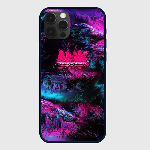 Чехол iPhone 12 Pro Max Tekken neon colors / 3D-Черный – фото 1