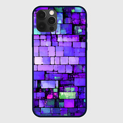 Чехол iPhone 12 Pro Max Фиолетовые кирпичики