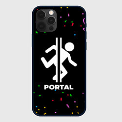 Чехол для iPhone 12 Pro Max Portal конфети, цвет: 3D-черный