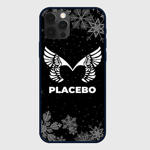Чехол iPhone 12 Pro Max Снежный Placebo / 3D-Черный – фото 1
