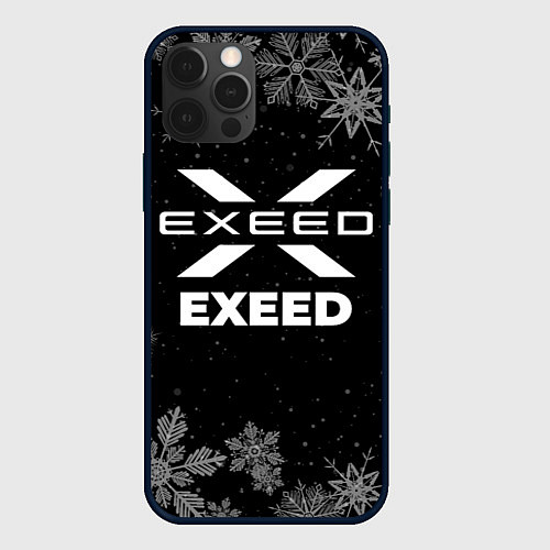 Чехол iPhone 12 Pro Max Снежный Exeed / 3D-Черный – фото 1