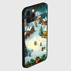 Чехол для iPhone 12 Pro Max Каникулы нового года, цвет: 3D-черный — фото 2